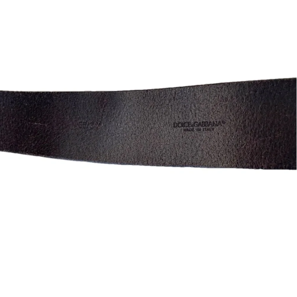 DOLCE GABBANA BROWN BELT